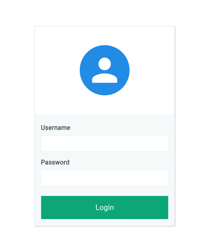 Open5GS WebUI login screen with Username and Password fields